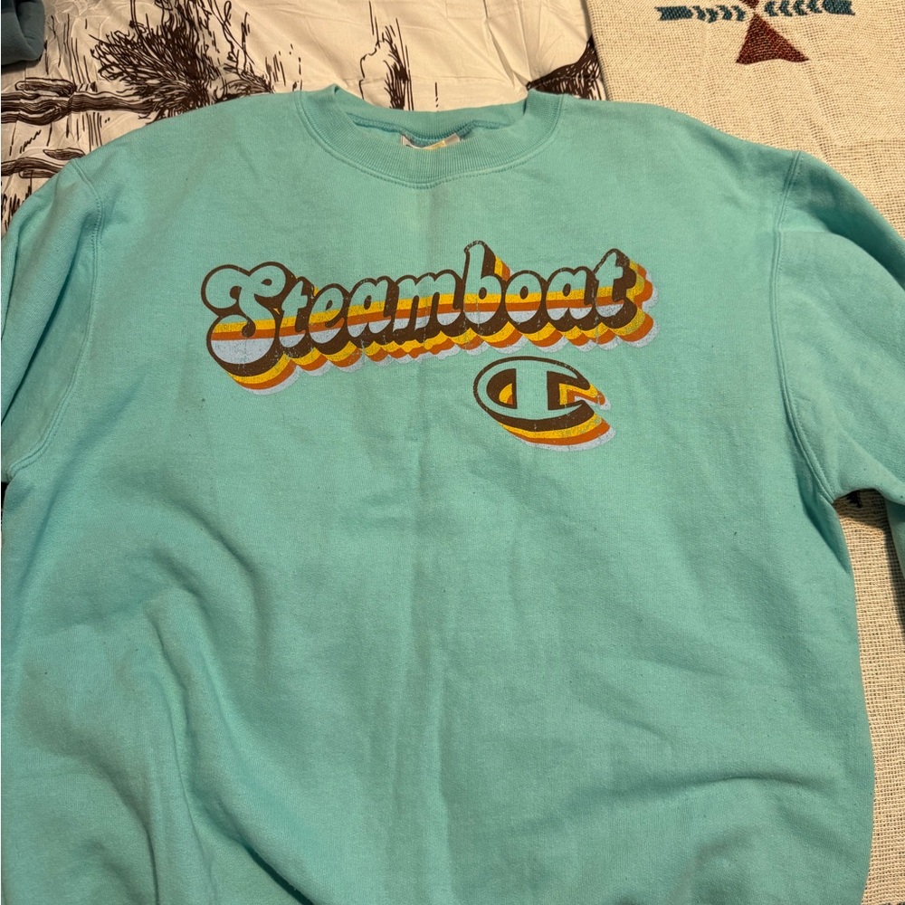 Champion Turquoise Athletic Sweatshirt